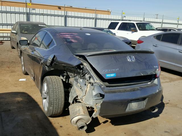 1HGCS2B85BA005151 - 2011 HONDA ACCORD EXL GRAY photo 3