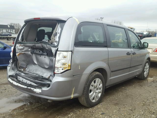 2C4RDGBG1ER451580 - 2014 DODGE GRAND CARA SILVER photo 4