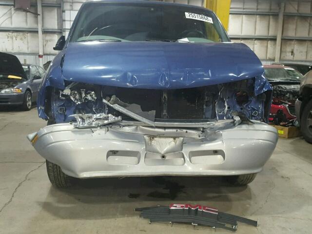 1GKEL19W9VB553451 - 1997 GMC SAFARI XT BLUE photo 9