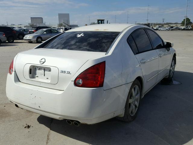 1N4BA41E55C806564 - 2005 NISSAN MAXIMA SE WHITE photo 4