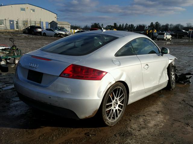 TRUAF38J281042912 - 2008 AUDI TT 2.0T SILVER photo 4