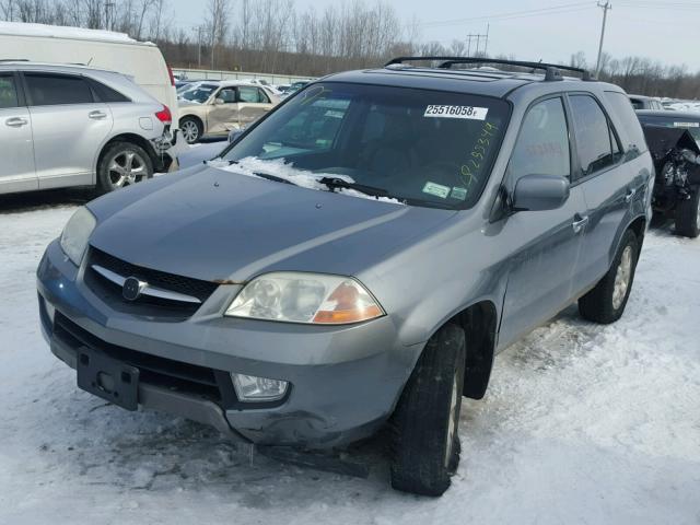 2HNYD18882H506014 - 2002 ACURA MDX TOURIN GRAY photo 2