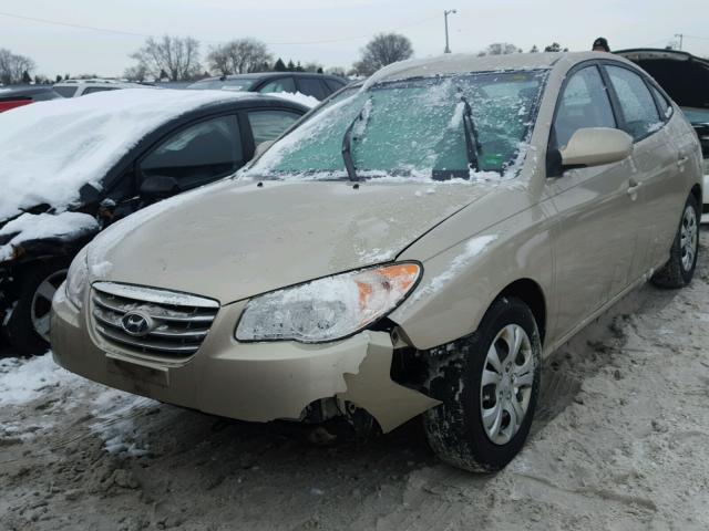 KMHDU4AD2AU931393 - 2010 HYUNDAI ELANTRA BL TAN photo 2