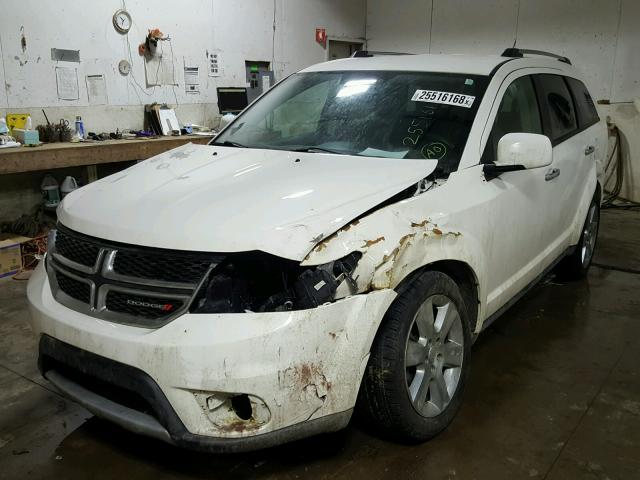 3C4PDCDG0DT650192 - 2013 DODGE JOURNEY CR WHITE photo 2