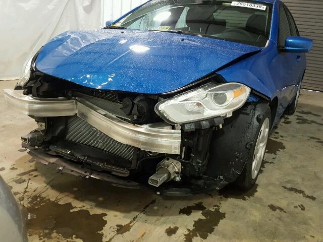 1C3CDFAA9GD684548 - 2016 DODGE DART SE BLUE photo 9