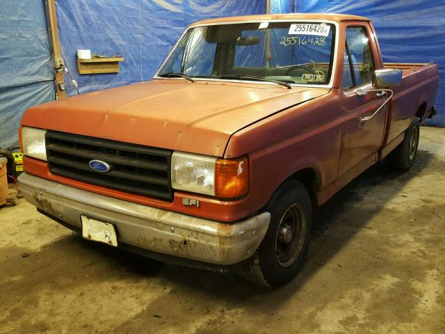 1FTCF15Y3HLA62812 - 1987 FORD F150 RED photo 2