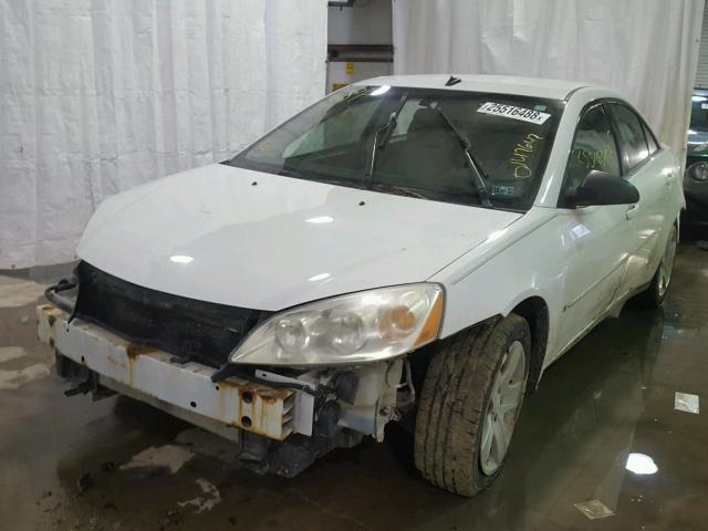 1G2ZG57B994114855 - 2009 PONTIAC G6 WHITE photo 2