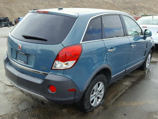 3GSCL33P58S604568 - 2008 SATURN VUE XE BLUE photo 4