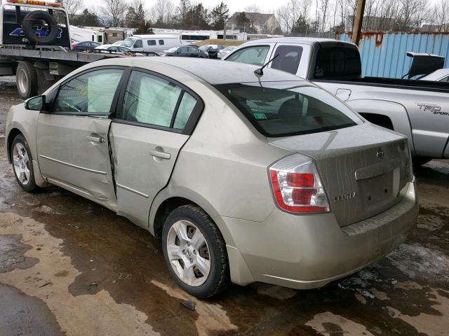 3N1AB61E08L608971 - 2008 NISSAN SENTRA 2.0 BEIGE photo 3