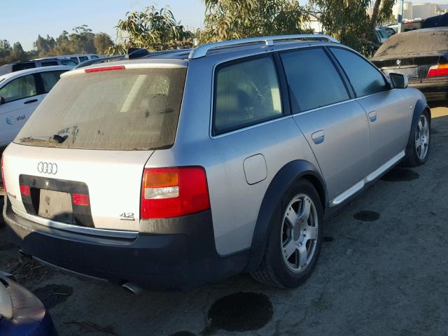 WA1YL54B14N000286 - 2004 AUDI ALLROAD 4. SILVER photo 4