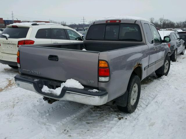 5TBRT3411YS031049 - 2000 TOYOTA TUNDRA ACC GRAY photo 4