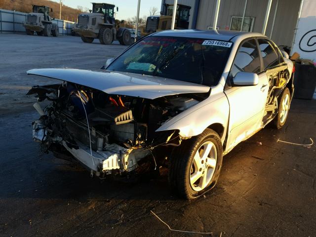 1YVHP80D235M53473 - 2003 MAZDA 6 S SILVER photo 2