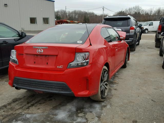 JTKJF5C7XE3074808 - 2014 TOYOTA SCION TC 红色 照片 4