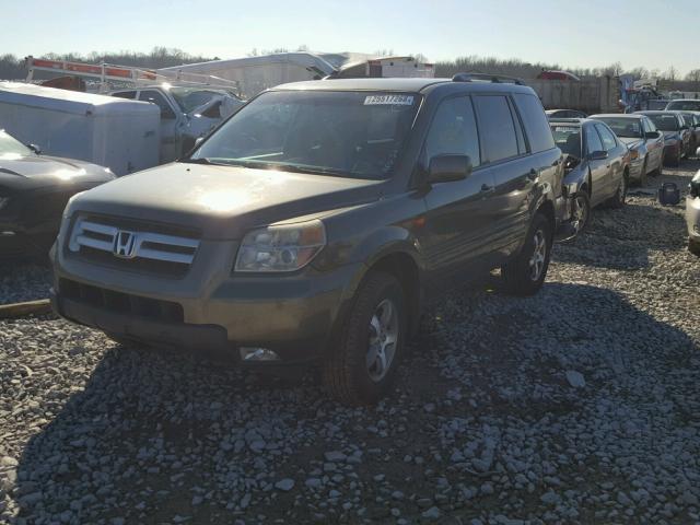 5FNYF18466B017300 - 2006 HONDA PILOT EX GREEN photo 2