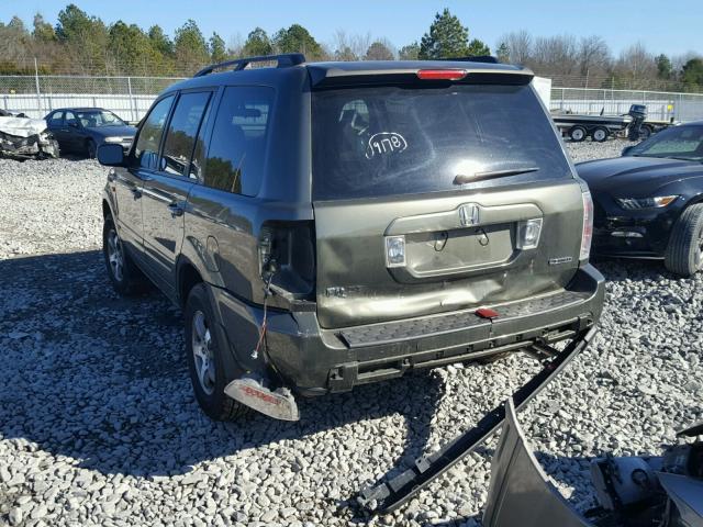 5FNYF18466B017300 - 2006 HONDA PILOT EX GREEN photo 3