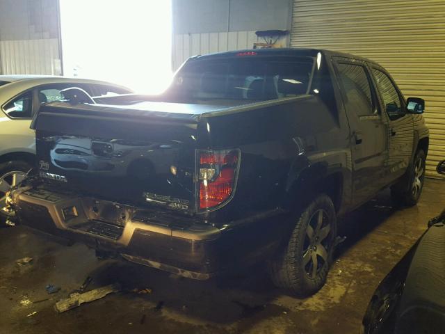 5FPYK1F64EB012683 - 2014 HONDA RIDGELINE BLACK photo 4