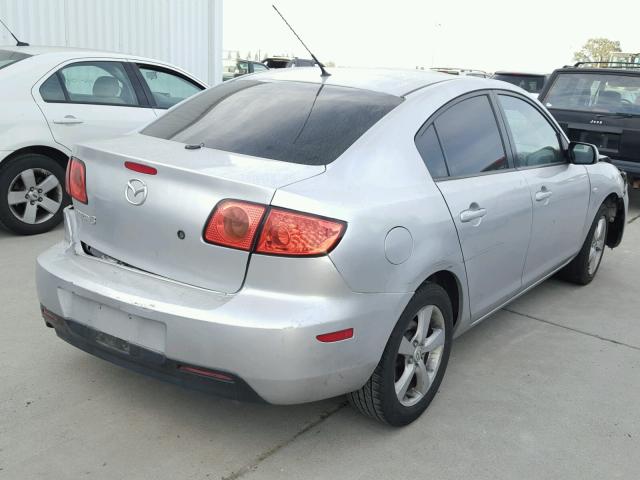 JM1BK12G761500548 - 2006 MAZDA 3 I SILVER photo 4