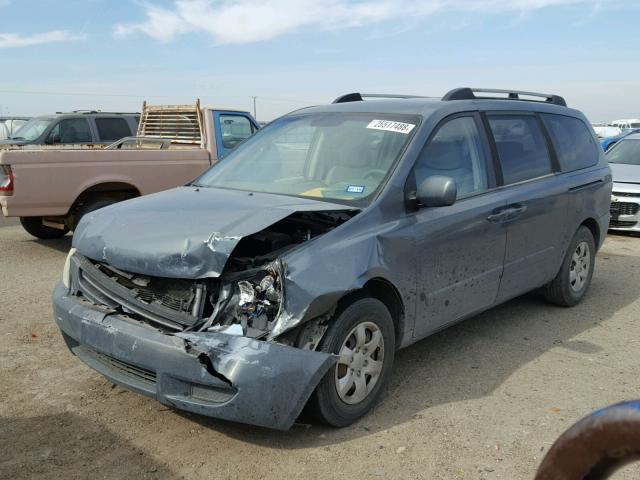 KNDMB233X66073587 - 2006 KIA SEDONA EX GRAY photo 2