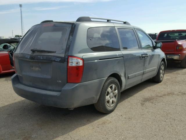 KNDMB233X66073587 - 2006 KIA SEDONA EX GRAY photo 4