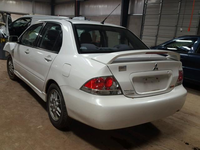 JA3AJ86E16U002410 - 2006 MITSUBISHI LANCER OZ WHITE photo 3