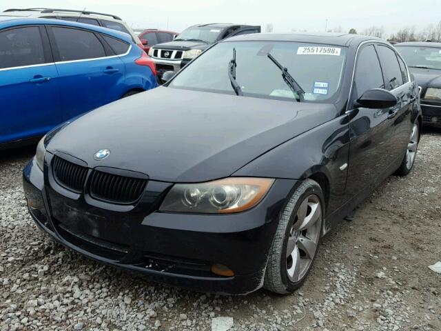 WBAVB73537PA87913 - 2007 BMW 335 I BLACK photo 2