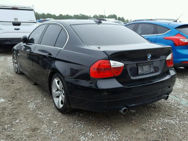 WBAVB73537PA87913 - 2007 BMW 335 I BLACK photo 3