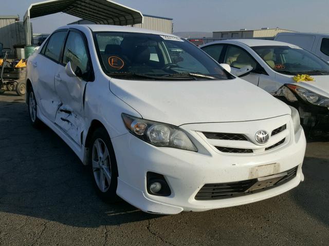 5YFBU4EE8DP167839 - 2013 TOYOTA COROLLA BA WHITE photo 1