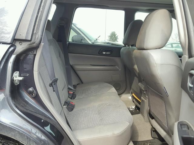 JF1SG65658H729361 - 2008 SUBARU FORESTER 2 GRAY photo 6