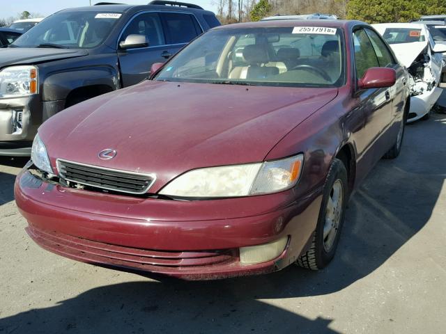 JT8BF22G9V0064427 - 1997 LEXUS ES 300 MAROON photo 2