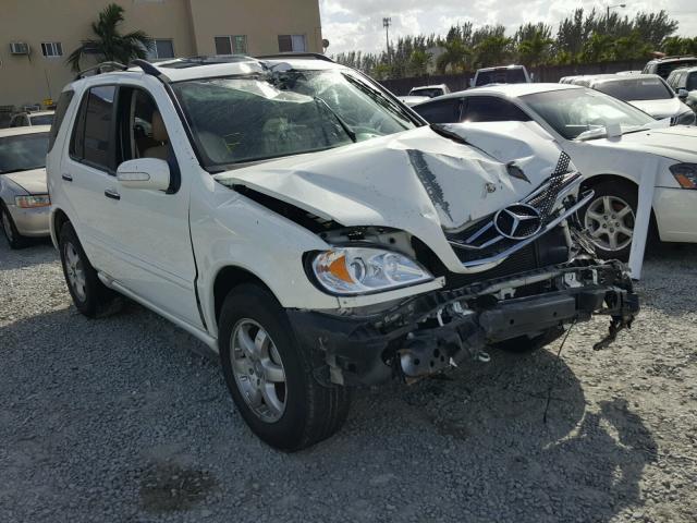 4JGAB75E23A419117 - 2003 MERCEDES-BENZ ML 500 WHITE photo 1