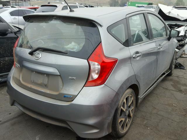 3N1CE2CPXFL366212 - 2015 NISSAN VERSA NOTE GRAY photo 4