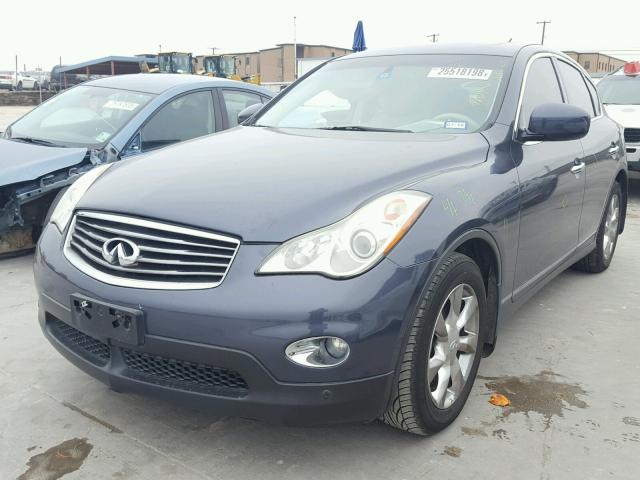 JNKAJ09E18M302240 - 2008 INFINITI EX35 BASE BLUE photo 2