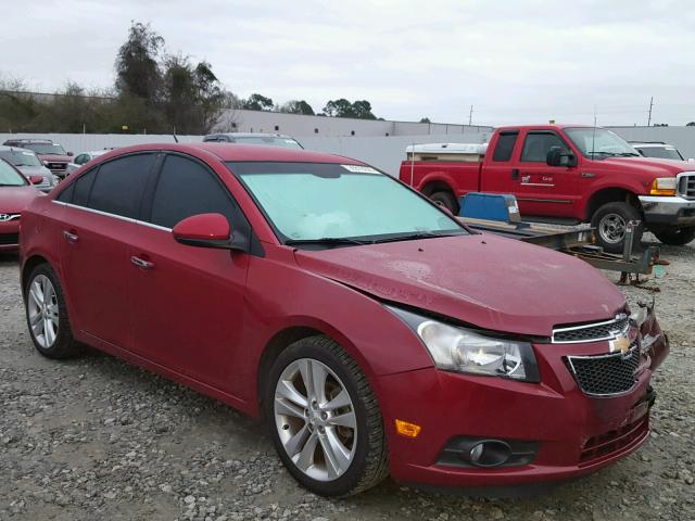 1G1PH5SC1C7402125 - 2012 CHEVROLET CRUZE LTZ RED photo 1