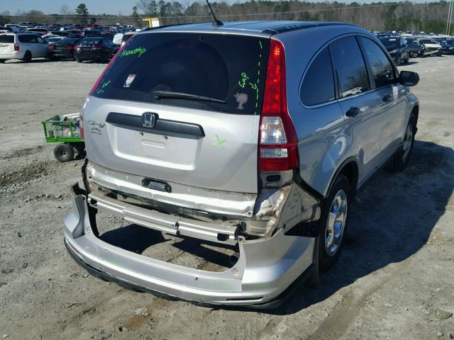 5J6RE3H34AL000988 - 2010 HONDA CR-V LX SILVER photo 4