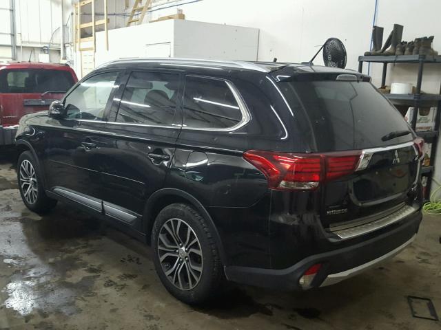 JA4JZ4AXXGZ010466 - 2016 MITSUBISHI OUTLANDER BLACK photo 3