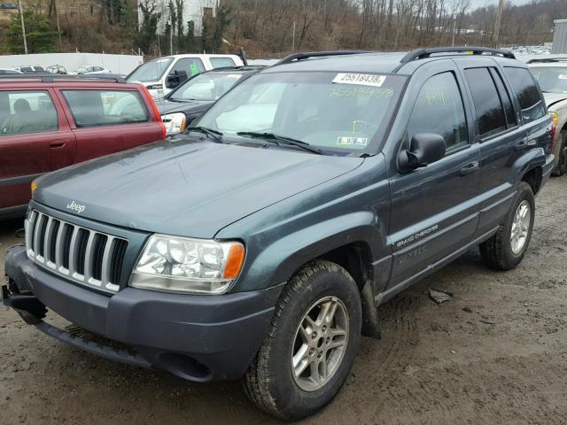 1J4GW48S94C111509 - 2004 JEEP GRAND CHER GREEN photo 2