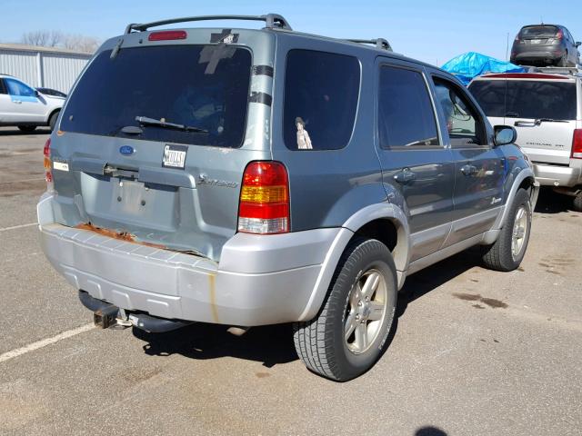 1FMCU96H65KD90676 - 2005 FORD ESCAPE HEV GRAY photo 4