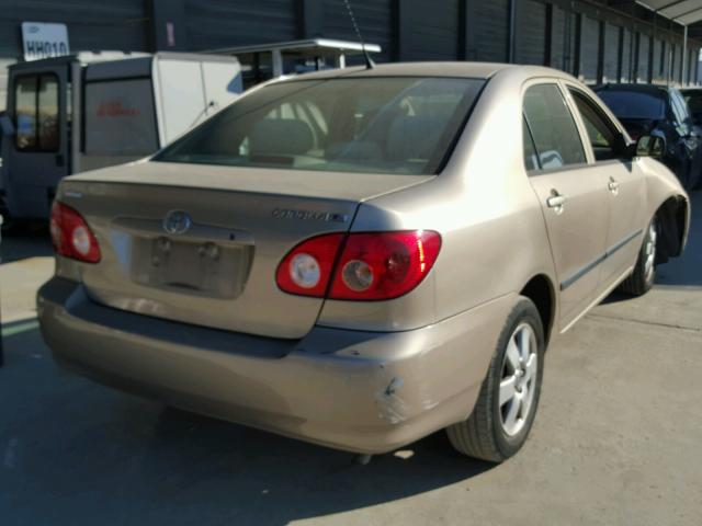 1NXBR32E86Z601632 - 2006 TOYOTA COROLLA CE BEIGE photo 4