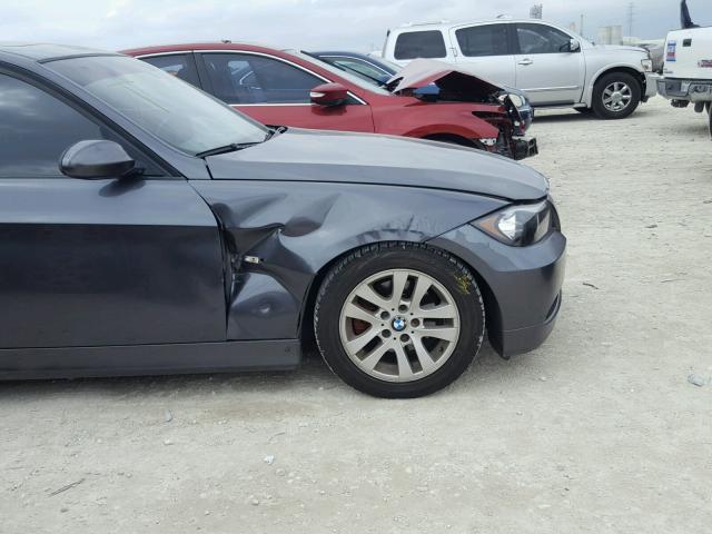 WBAVB135X6KX49816 - 2006 BMW 325 I GRAY photo 9