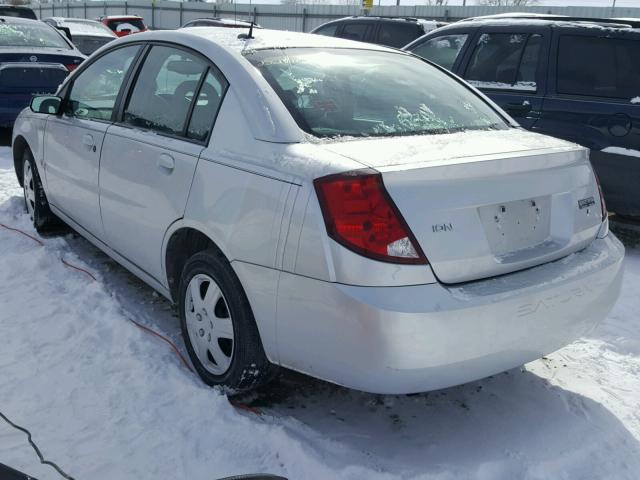 1G8AJ55F06Z125963 - 2006 SATURN ION LEVEL SILVER photo 3