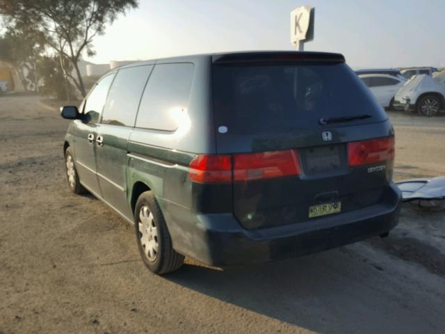 2HKRL185XYH525229 - 2000 HONDA ODYSSEY LX GREEN photo 3