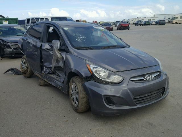 KMHCT4AE6DU535771 - 2013 HYUNDAI ACCENT GLS GRAY photo 1