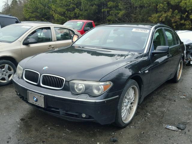 WBAGN63463DR13423 - 2003 BMW 745 LI BLACK photo 2