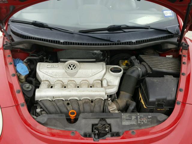 3VWPW31C07M520887 - 2007 VOLKSWAGEN NEW BEETLE RED photo 7