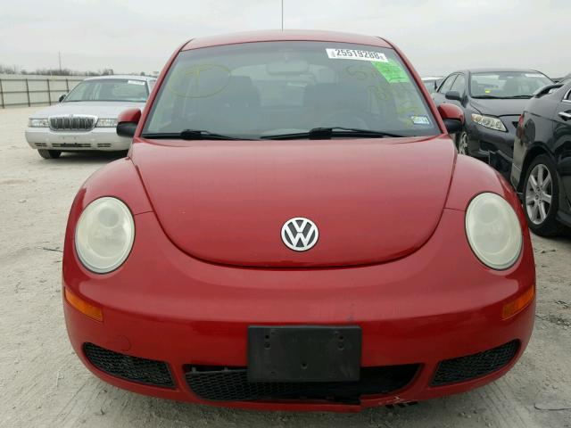 3VWPW31C07M520887 - 2007 VOLKSWAGEN NEW BEETLE RED photo 9