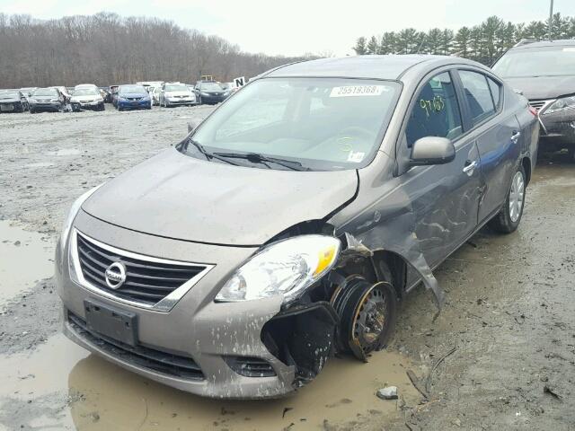 3N1CN7AP5DL887223 - 2013 NISSAN VERSA S TAN photo 2