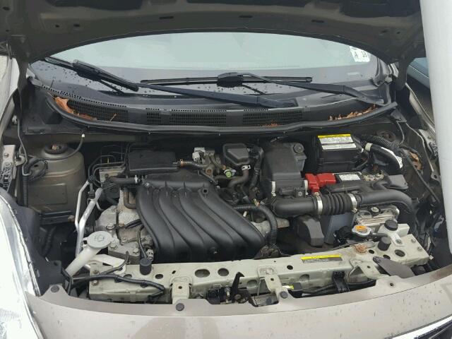 3N1CN7AP5DL887223 - 2013 NISSAN VERSA S TAN photo 7