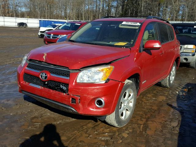 JTMDK4DV0AD016976 - 2010 TOYOTA RAV4 LIMIT RED photo 2