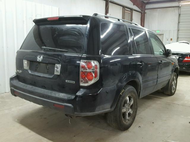 5FNYF18546B001766 - 2006 HONDA PILOT EX BLACK photo 4