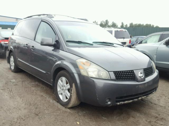 5N1BV28U54N315670 - 2004 NISSAN QUEST S GRAY photo 1